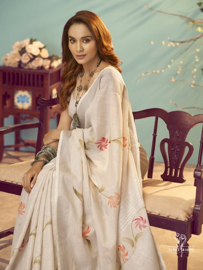 Rajpath Rashmi Latest Designer Ethnic Wear Linen Silk Saree Collection